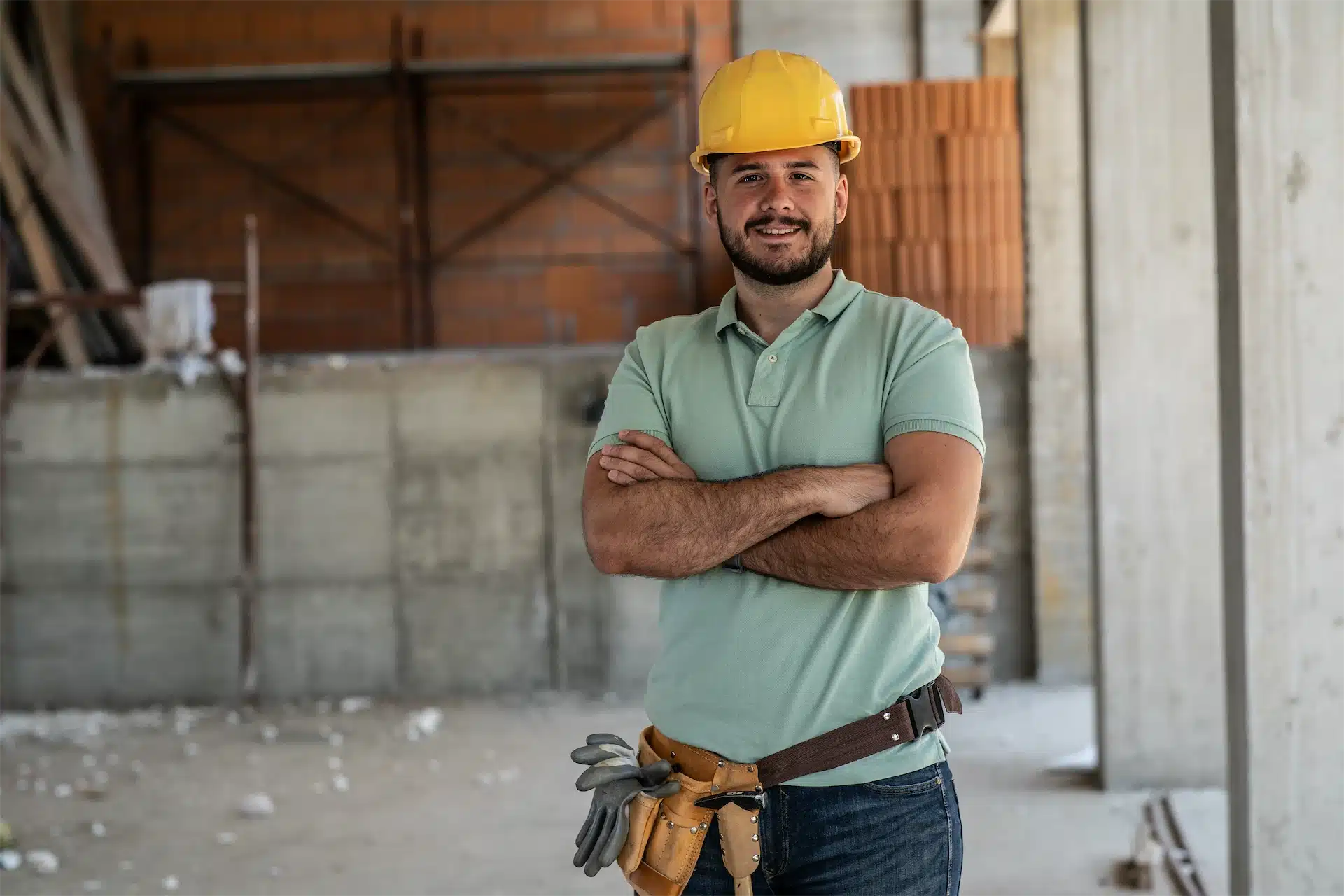 General contractor inside a Manhattan, NY construction project